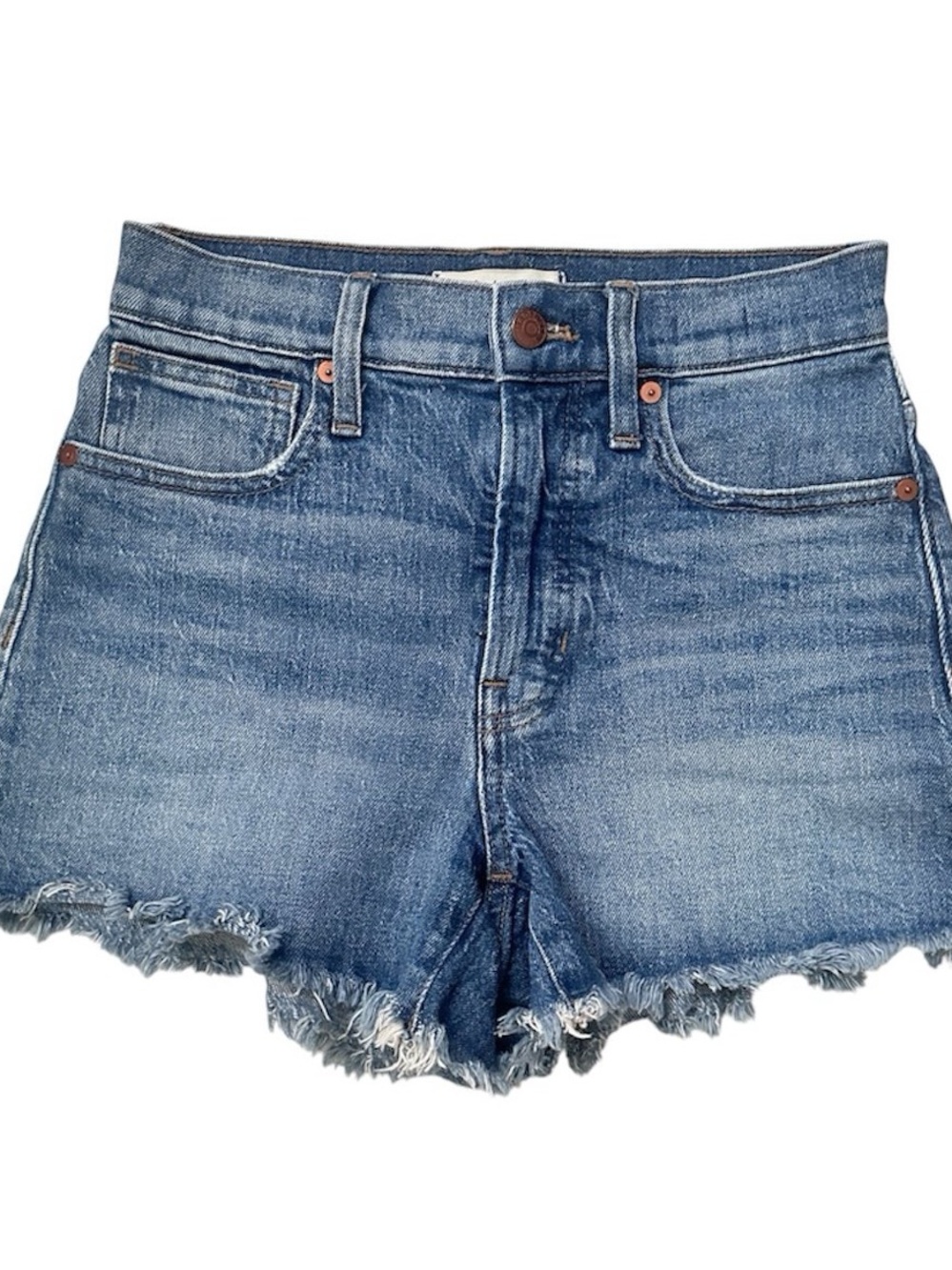 Madewell Blue High-Rise Denim Shorts 24